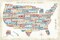 US City Map Poster Print by Michael Mullan - Item # VARPDX18273